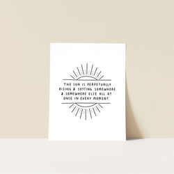 Download & Print: Sunrise Sunset